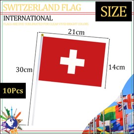 Country Flags (Handheld Flags:Switzerland)