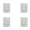 4Pcs Door Hinges,1.5inch Stainless Steel Folding Hinges,Heavy Duty Door Hinge,for
