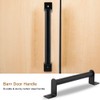 Smandy Black High Performance Barn Door Handle Pull Set Carbon
