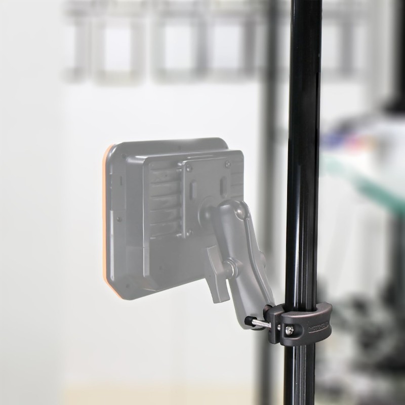 WINDFRD Aluminum Grab Bar Clamp Mount Base with 1.5'' Ball