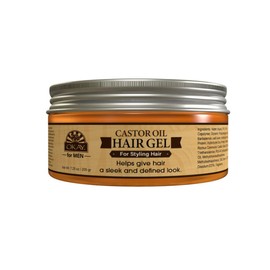 Okay Men's Castor Oil Hair Gel | For All Hair Types & Textures | For Styling Hair and Beard | Style, Hydrate & Nourish | Paraben & Silicone Free |