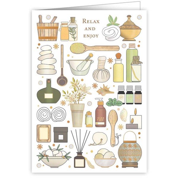 Quire Collections Quire Mac Classic Card Relax and Enjoy Spa
