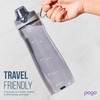 Pogo Tritan botella de agua con paja suave, Gris, 32