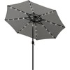 Blissun 9 ft Solar Umbrella, 32 LED Lighted Patio Umbrella,