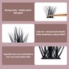 Cluster Lashes QUEWEL 72 Pcs Wide Stem Individual Lashes C/D