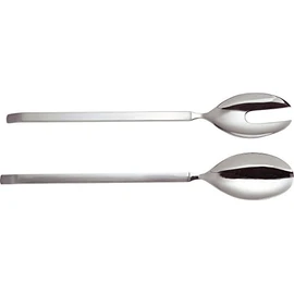 Alessi "Dry" Salatbesteck aus Edelstahl Glänzend Poliert mit Mattiertem Griff, 30 x 6.5 x 3.5 cm