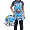 Texben 10 Mandiles Lotería Navideña Para Cocina Sublimados