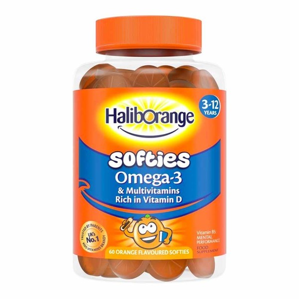 Seven Seas Haliborange Omega 3 & Multivitamins Orange Softies 60