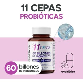 Probióticos 60 Billones y 11 Cepas e Inulina de Agave | Suplemento Alimenticio con Probióticos y Prebióticos a Base de Sábila, B. Lactis y L. Rhamnosus | Cont. 100 caps., MegaBiotic