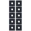10Pcs Profile End Caps Aluminum Alloy Single Hole Cover Plate