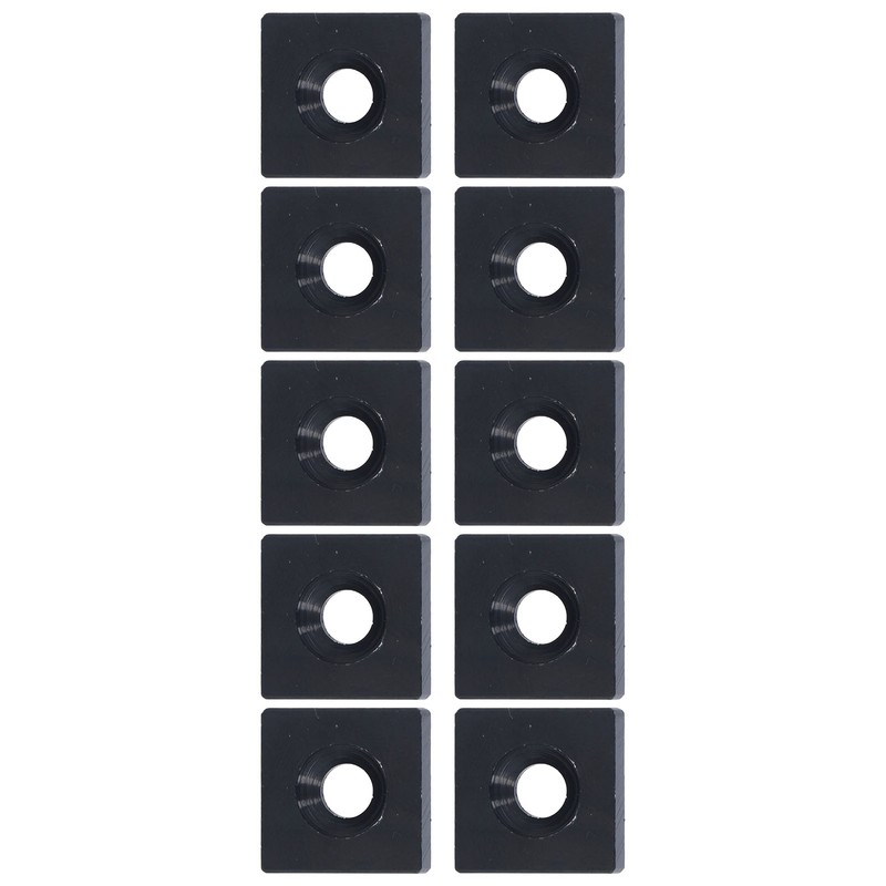 10Pcs Profile End Caps Aluminum Alloy Single Hole Cover Plate