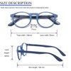 DXYXYO 4 Pack Reading Glasses for Women Small Face Blue