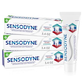 Sensodyne Sensodyne Toothpaste Sensitivity Gum and Enamel, Triple Protection, Refreshing Fluoride Toothpaste, Mint Flavor - 3.4 Ounces x 3