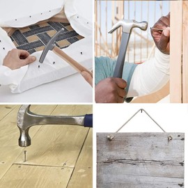 TERF® High Quality Bright Round Wire Nails 75mm (3 inch) Round Nail Use for Soft and Hard Timber Material Wood Joinery Furniture Craft Construction Applications and General Purpose Use - Pack of 50