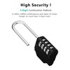 ZHEGE Combination Padlocks Long Shackle, Outdoor Padlocks Heavy Duty and