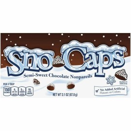 Sno-Caps 6 ea Sno Caps Semi-Sweet Chocolate Nonpareils 3.1 oz Theater Boxes FREE SHIP!!