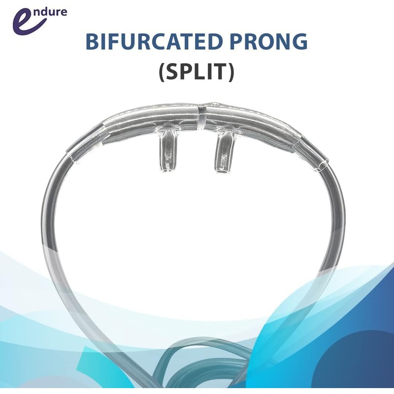 Endure Pediatric ETCO2 Nasal Sampling Cannula, Bifurcated Prong, 7Ft CO2