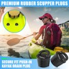 1-1/2" Kayak Scupper Plugs, Push-in Boat Drain Kayak Plugs for