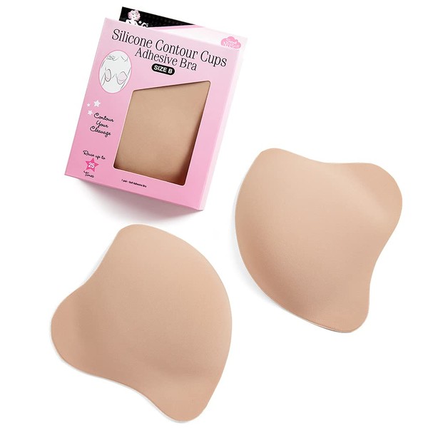 Hollywood Fashion Secrets Silicone Contour Cups, Size D, Versatile Push