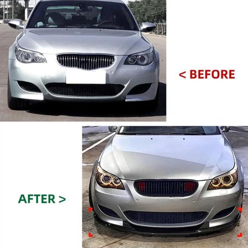 Fabater Front Bumper Lip Spoiler, 3PCS High Strength Sporty Front