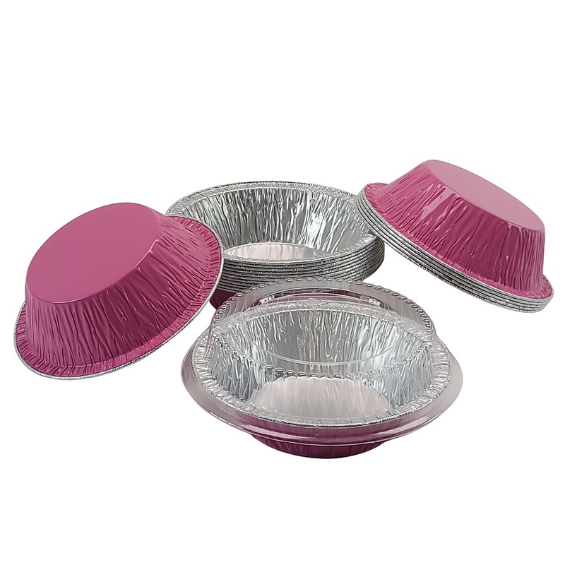 KitchenDance.com Sartén desechable de aluminio de colores de 5 pulgadas