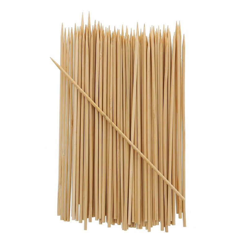 Royal 6 Inch Bamboo Skewers, Round, for Grilling Meat, Satays,