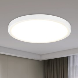 ZMH Ceiling Light LED Ceiling Light Bedroom Lamp Flat Bathroom Lamp Diameter 22 cm Kitchen Bathroom Ceiling Lighting 15 W Kitchen Lamp IP44 Hallway Lamp Round Bathroom Lamp Warm White for Bathroom