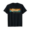 Vintage Sunset Stripes Skelt, West Virginia T-Shirt