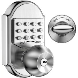 Bravex Keyless Entry Door Lock Deadbolt Keypad Mechanical Stainless Steel (Code or Key)