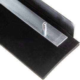 SPARTA Flo-Pac Floor Squeegee Traditional Squeegee with Straight Heavy Duty Steel Frame for Floor, Bathroom, Kitchen, Concrete, Tile, Garage, Commercial Use, 18 X 1.5 X 4 Inches, Black