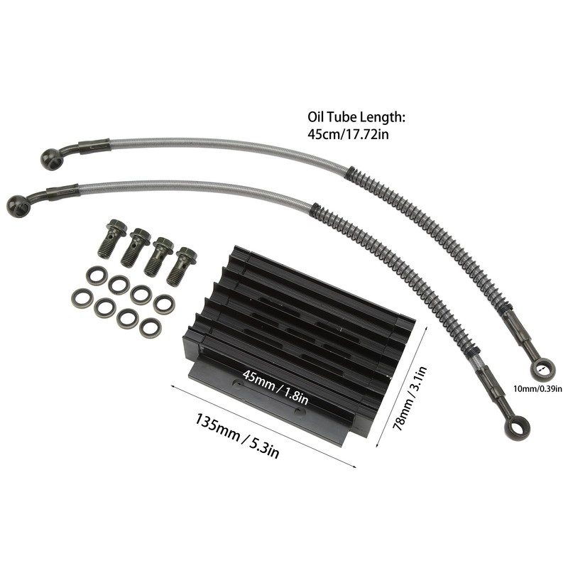 Oil Cooler Radiator Engine Cooling Hose Bolt Kit High Performance