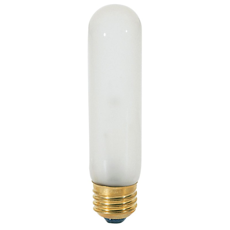 Satco S3700 120V Medium Base 25-Watt T10 Light Bulb, Clear