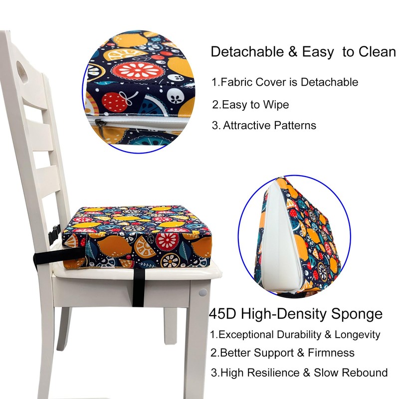 MEALOAYO Toddler Booster Seats for Kitchen Chair with Double Safer