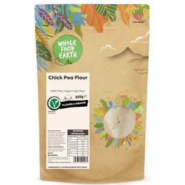 Wholefood Earth Chick Pea Flour 500 g | GMO Free | High Fibre