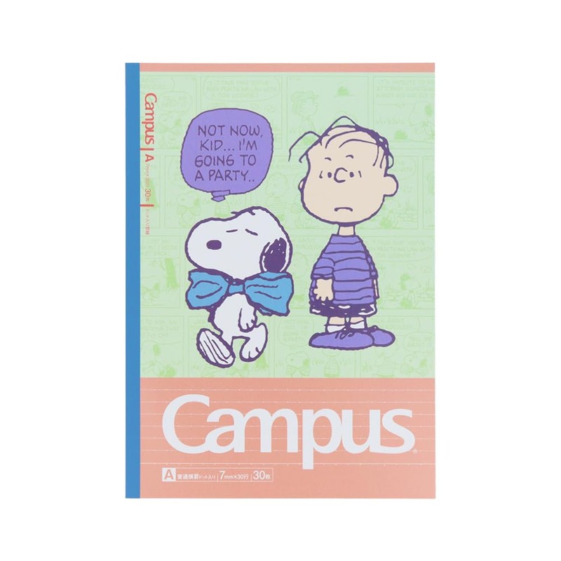Sunstar Stationery S2691728 Snoopy Notebook, Campus Notebook, A-Ruled, 5 Books