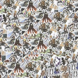 500 Pieces Random Popular Cartoon Kids Mixed Unduplicated Anime Stickers