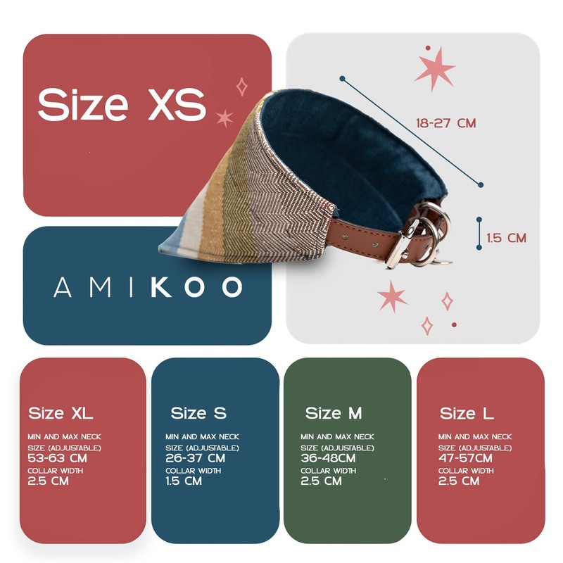 AMIKOO | Kit Collar para Perro + Bandana | Océano