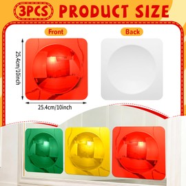 Oitnlaughter 3 Pcs Sensory Wall Mirror Bubble Mirror Acrylic Wall Mirrors Bubble Mirrors for Home Sensory Room Decor Visual Tactile Stimulation Cognitive Development