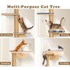 83 Inch Floor to Ceiling Cat Tree, Wall Mounted Tower