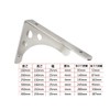 KKlewu L-Shaped Stainless Steel Iron Bracket 2-Way Shelf Holder for