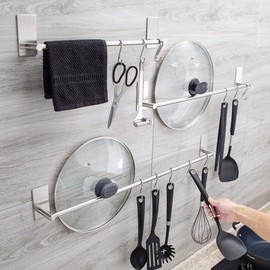 JUTOSU S-Shaped Hooks, S Hooks, Stainless Steel, Small, Large, Storage, For Closets, Kitchens, Bathrooms, Verandas, Offices, Rust-free, Stylish, S-Hook Load Capacity, 22.0 lbs (10 kg), One-Piece Molded S-M-L, 5 Pieces (Set of 15)