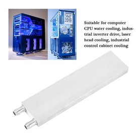 ASHATA Aluminium Water Cooling Block, High-Quality PC Water Cooling Block, Water Cooler, CPU Cooling Block, 40 x 12 x 80/120/160/200 mm Cooler Block for PC CPU Water Cooling (40 x 120 mm)