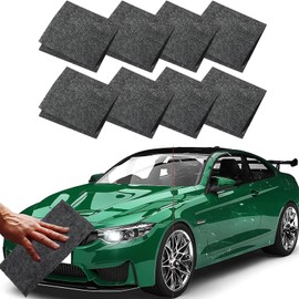 ANCANJSANFY Pack of 8 Nano Sparkle Cloth for Scratch Removal, Microfibre Polishing Cloth for Car, Motorcycle, Easy Scratch Removal with High Gloss Effect, Includes Polishing Function (10 x 20 cm)