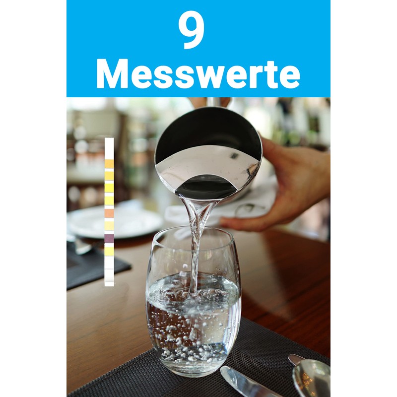 25 x 9-in-1 Drinking Water Test Strips for Tap Water