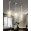 karyfine Milk Mini Glass Pendant Lights,Blown Art Glass Pendant Hanging