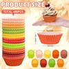 Whaline 450Pcs Fall Cupcake Liners Green Orange Yellow Brown Autumn