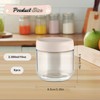 6 Pcs 300ml/10oz Glass Jars Wide Mouth Glass Food Storage