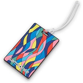 Samsonite Etiquetas de identificación de equipaje de diseñador, amor verdadero (par), Vectorfunk, Una talla, Etiqueta de identificación de equipaje de diseñador
