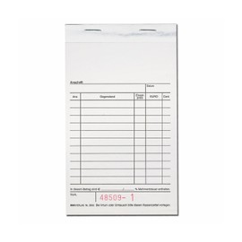 Blocks 10 Cash (Cash Receipt Book) Neutral 10 x 15 cm Durchschreibend