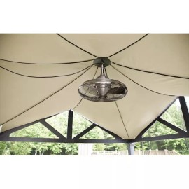 Harbor Breeze Valdosta 20-in Brushed Nickel Indoor/Outdoor Ceiling Fan (3-Blade)